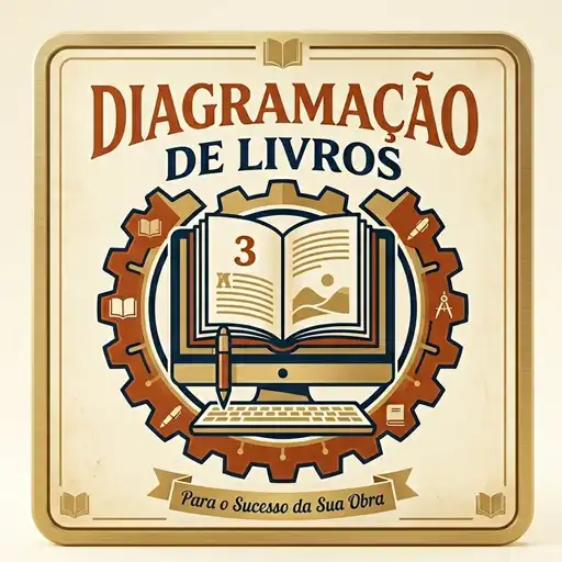 Ícone diagramação de livro